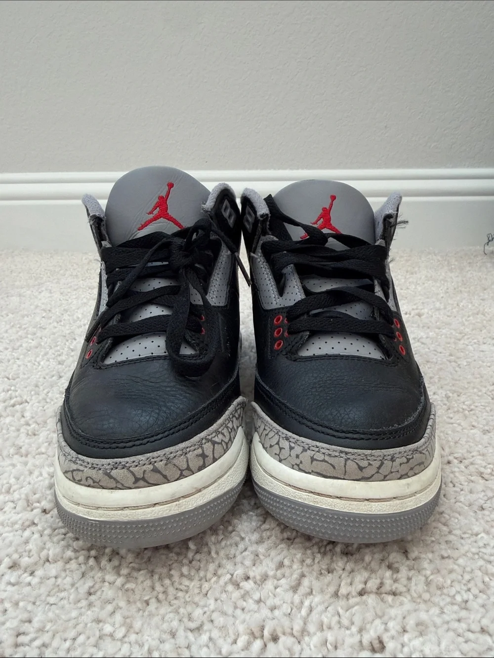 Jordan Kids Retro 3 black cement